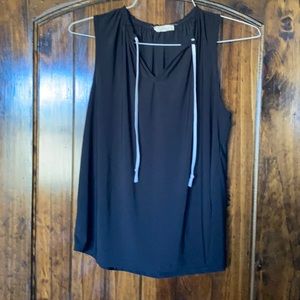Women’s sleeveless black top